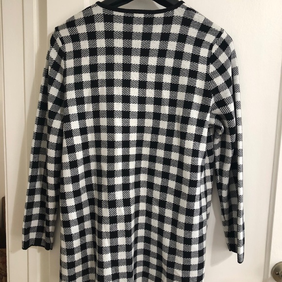 Talbots Black n White Checkers Knit Blazer - Picture 3 of 9